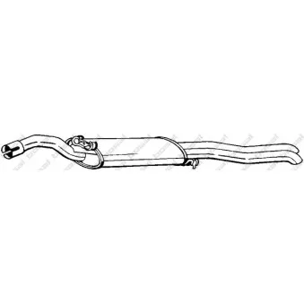 Silencieux arrière BOSAL 282-827