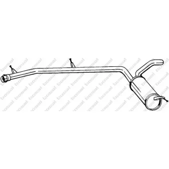 Silencieux arrière BOSAL 282-859