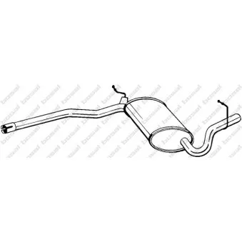 Silencieux central BOSAL 282-915