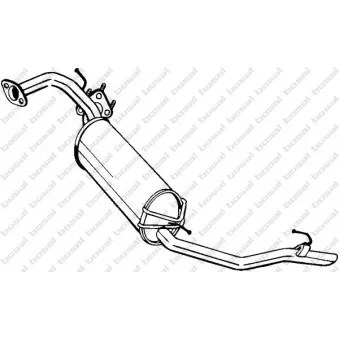 Silencieux arrière BOSAL 282-949