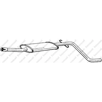 Silencieux central BOSAL 282-977