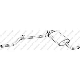 Silencieux arrière BOSAL 283-003