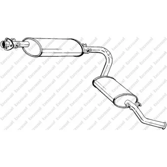 Silencieux arrière BOSAL 283-011