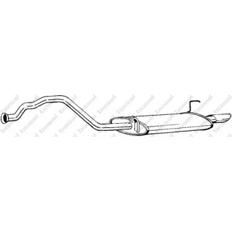 Silencieux arrière BOSAL 283-017