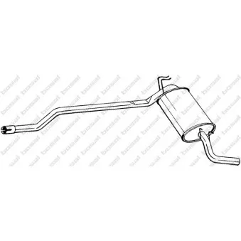Silencieux arrière BOSAL 283-073
