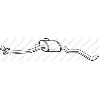 Silencieux central BOSAL 283-205