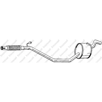 Silencieux central BOSAL 283-209