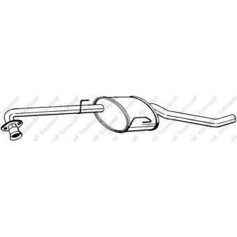 Silencieux central BOSAL 283-211