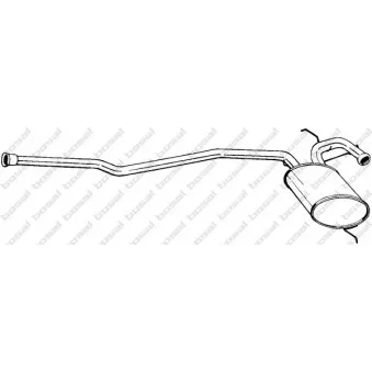 Silencieux central BOSAL 283-219