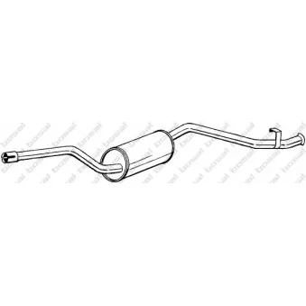 Silencieux arrière BOSAL 283-221