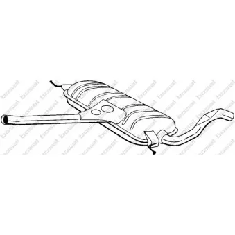Silencieux central BOSAL 283-243