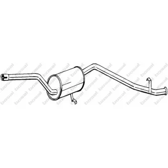 Silencieux arrière BOSAL