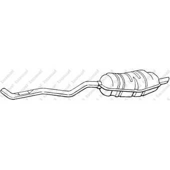 Silencieux arrière BOSAL 283-277