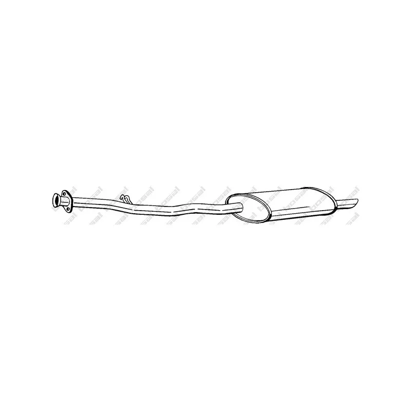 Silencieux arrière BOSAL 283-285