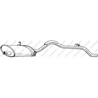 Silencieux arrière BOSAL 283-291