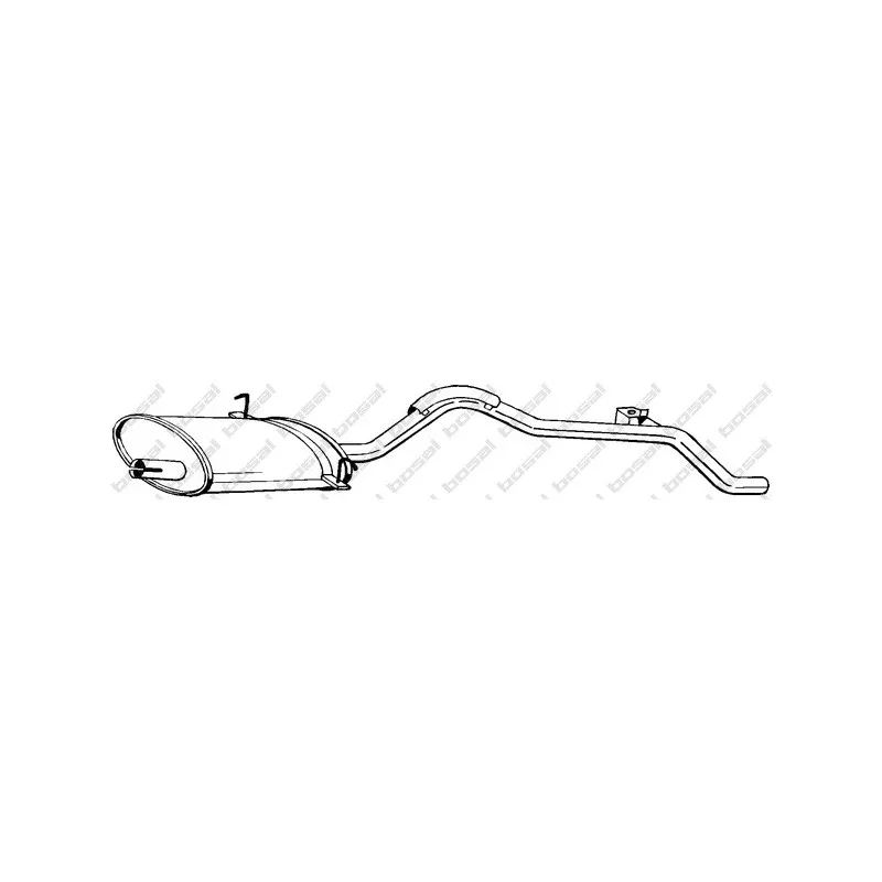 Silencieux arrière BOSAL 283-291
