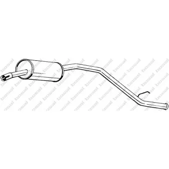 Silencieux arrière BOSAL 283-295