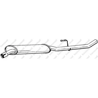 Silencieux central BOSAL 283-307