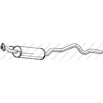 Silencieux central BOSAL 283-317