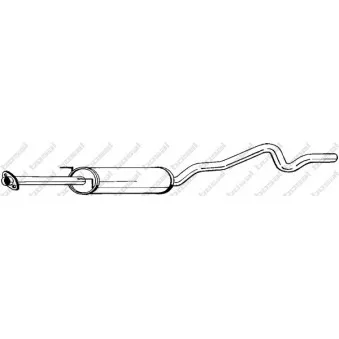 Silencieux central BOSAL 283-319