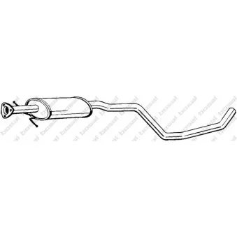 Silencieux central BOSAL 283-333