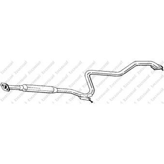 Silencieux central BOSAL 283-341