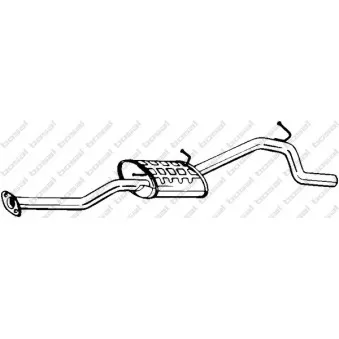 Silencieux arrière BOSAL 283-455