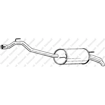 Silencieux arrière BOSAL 283-469
