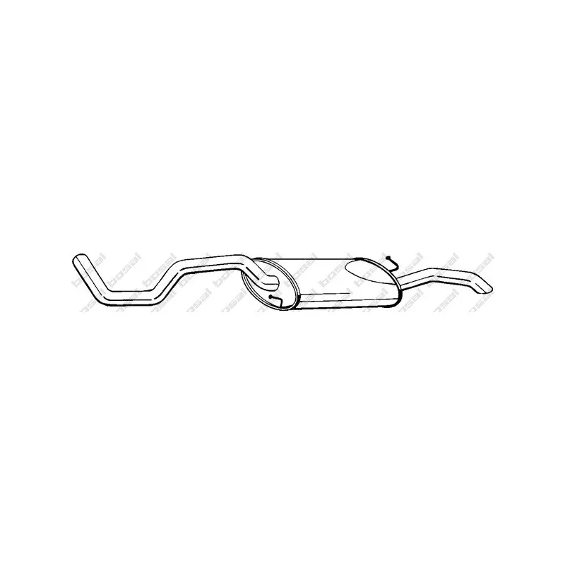 Silencieux arrière BOSAL 283-487