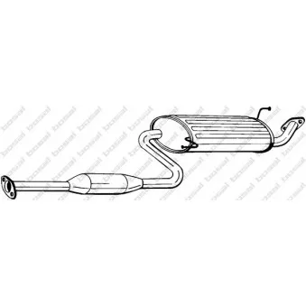 Silencieux central BOSAL 283-531