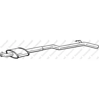 Silencieux central BOSAL 283-547