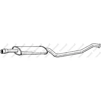 Silencieux central BOSAL 283-689
