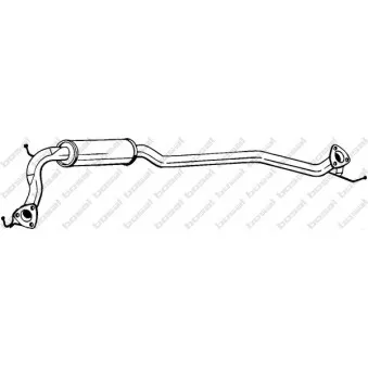 Silencieux central BOSAL 283-697