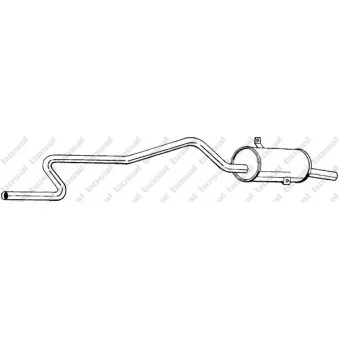 Silencieux arrière BOSAL 283-701