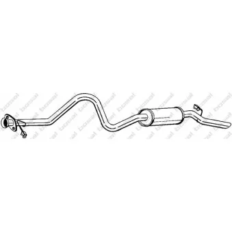 Silencieux arrière BOSAL 283-715