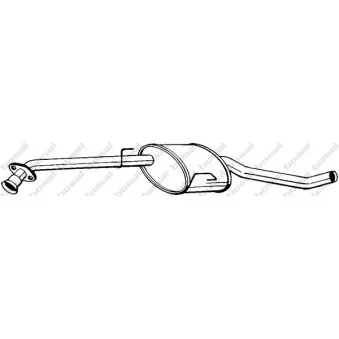 Silencieux central BOSAL 283-753