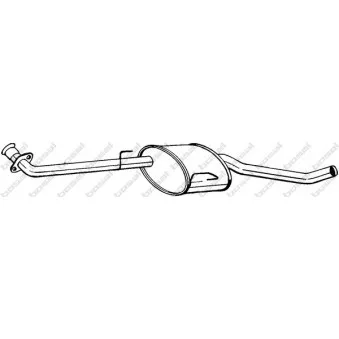 Silencieux central BOSAL 283-757