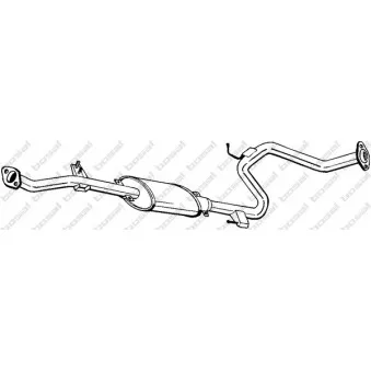 Silencieux central BOSAL 283-777