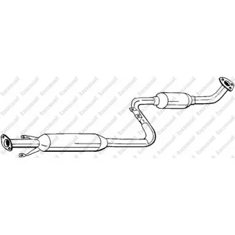 Silencieux central BOSAL 283-781
