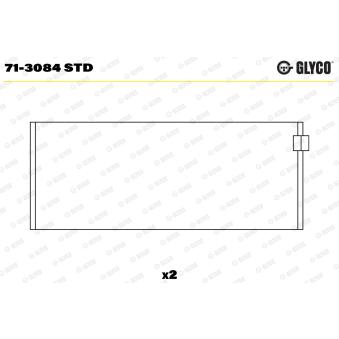 Coussinet de bielle GLYCO 71-3084 STD