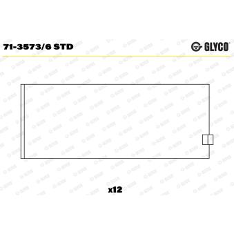 Coussinet de bielle GLYCO 71-3573/6 STD