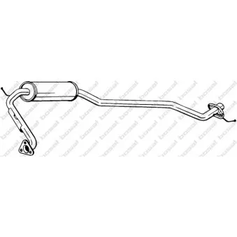 Silencieux central BOSAL 283-799