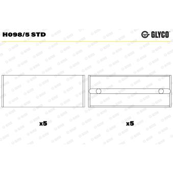 Coussinet de vilebrequin GLYCO