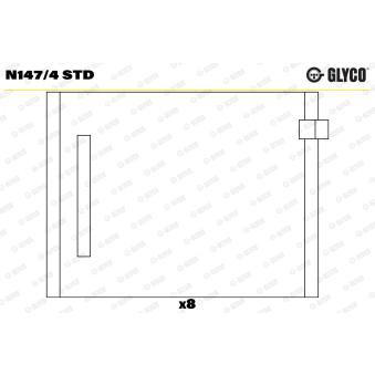Support d'arbre à came GLYCO