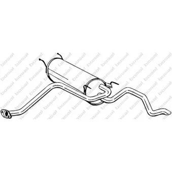 Silencieux arrière BOSAL 283-869