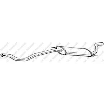 Silencieux arrière BOSAL 283-921