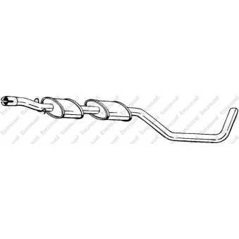 Silencieux central BOSAL 283-931