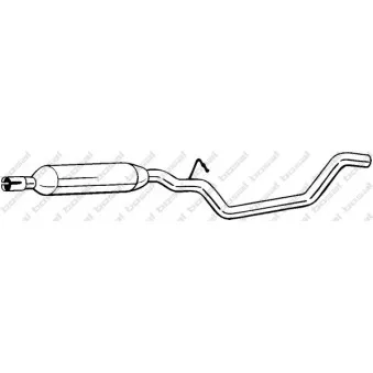 Silencieux central BOSAL 283-937