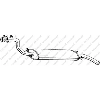 Silencieux arrière BOSAL 283-987