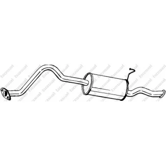 Silencieux arrière BOSAL 284-077